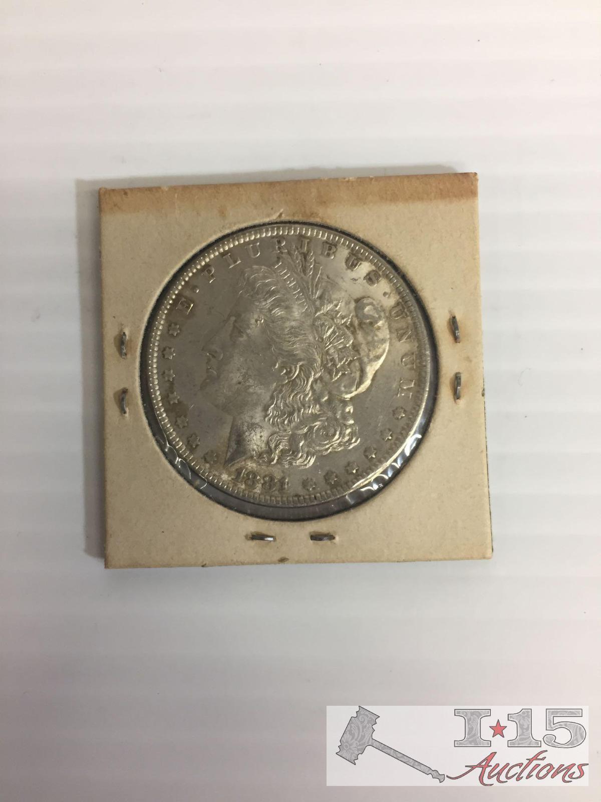 1881 Morgan Silver Dollar