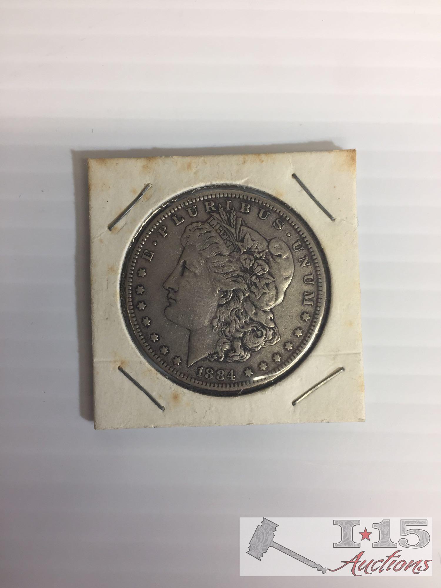 1884 Morgan Silver Dollar