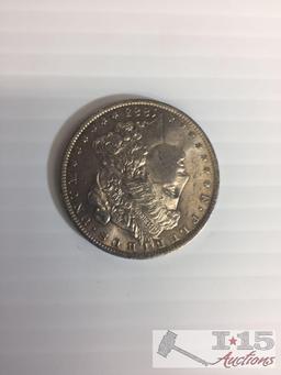 1885- O Morgan Silver Dollar