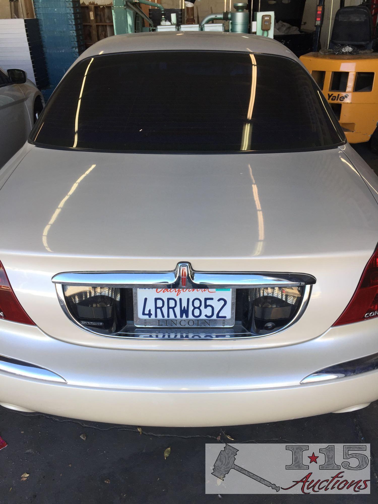 2001 Lincoln Continental with current smog