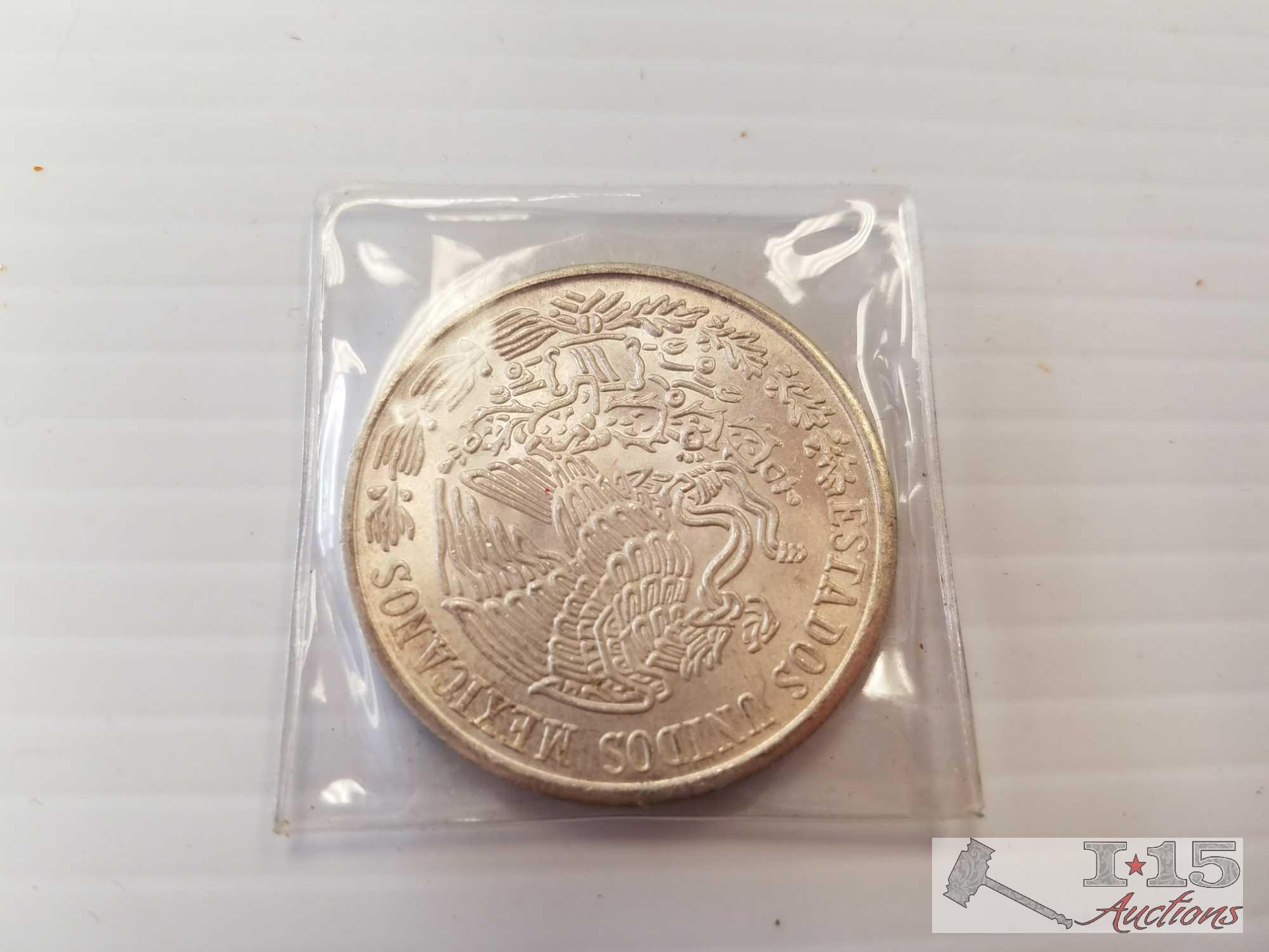 Mexican coin collection - some silver