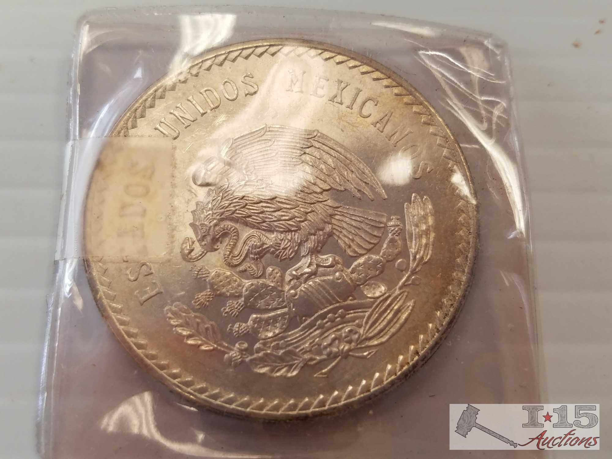Mexican coin collection - some silver