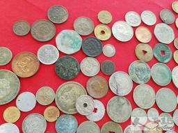 Huge lot of assorted vintage international coins