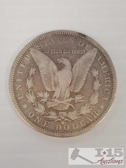 1879 S Liberty silver dollar