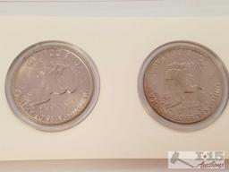 Eisenhower Moon Landing dollar collection, 1973 S Silver Dollar