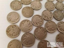 Approximately 229 Buffalo nickels 1925 to 1937