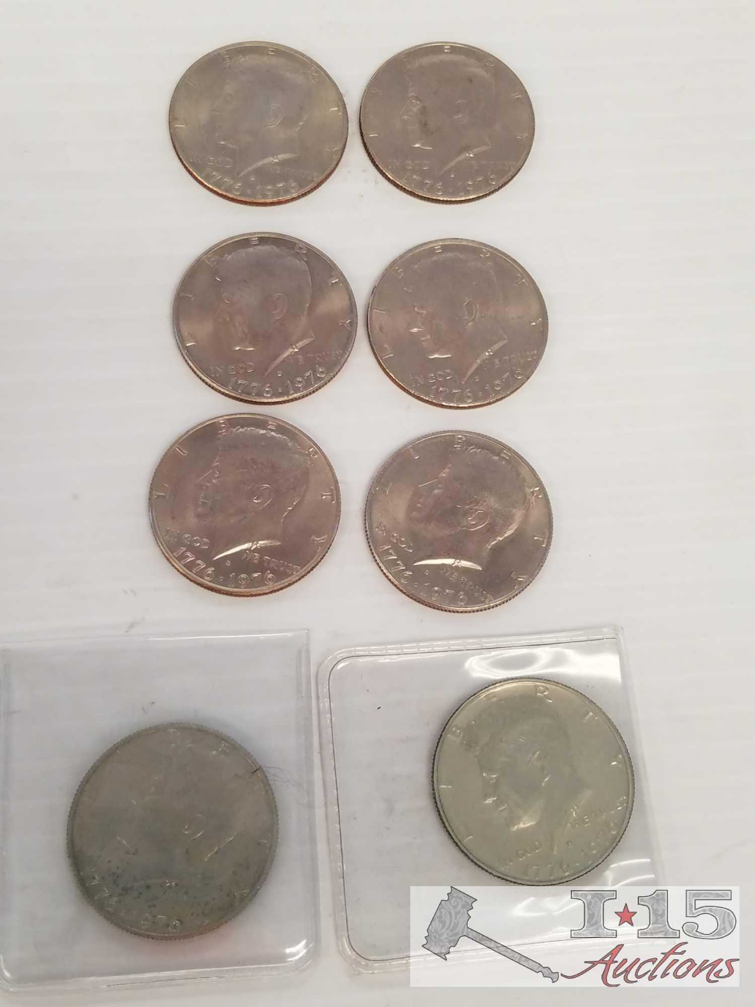 United States Bicentennial 1776 to 1976 coins