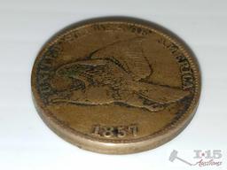 Two (2) Eagle Pennies: 1857 and 1858