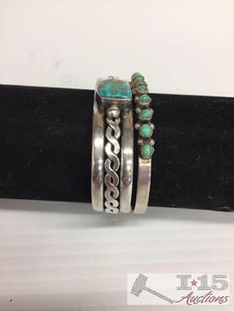 Native American Sterling Silver Bracelets