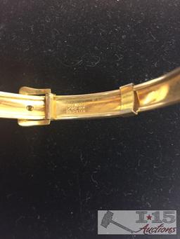 Hayward 1/20-12k Goldfilled Buckle Bangle Bracelet