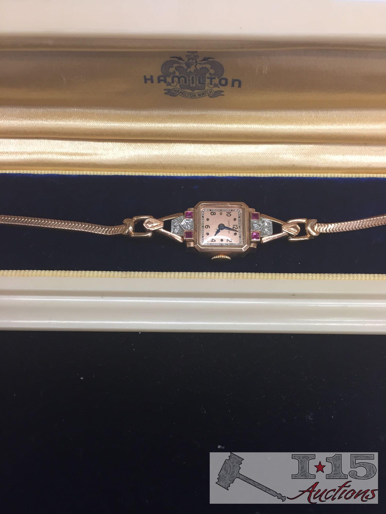 14k Ladies Vintage Hamilton Watch