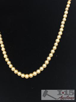14k Pearl Necklace