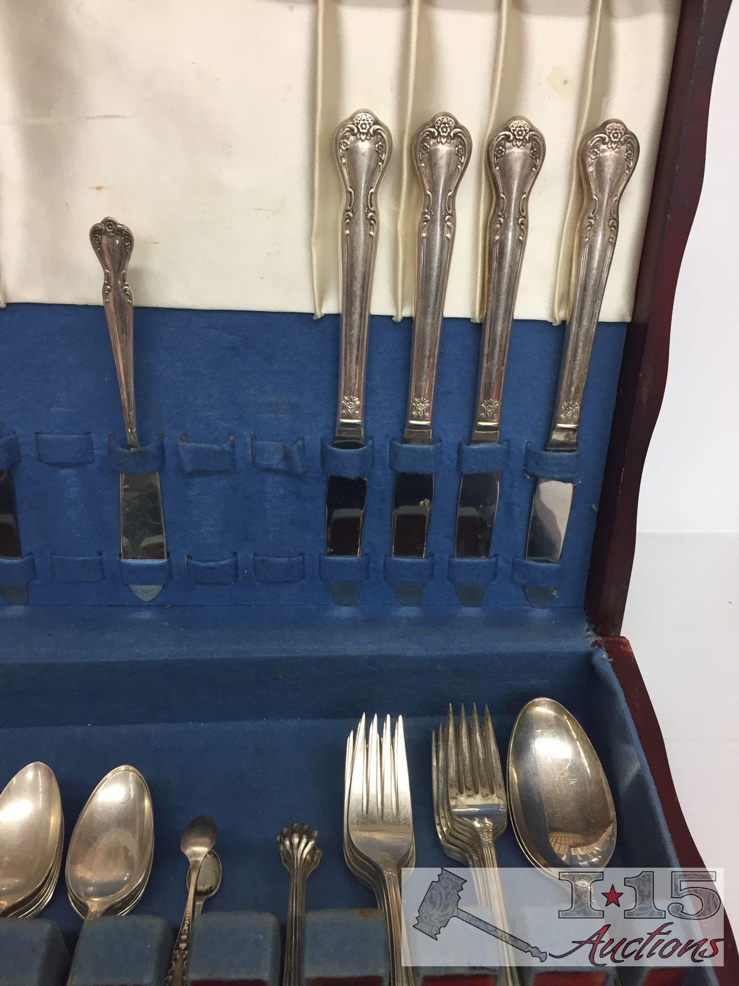 Rogers & Bro reinforced plate silverware set