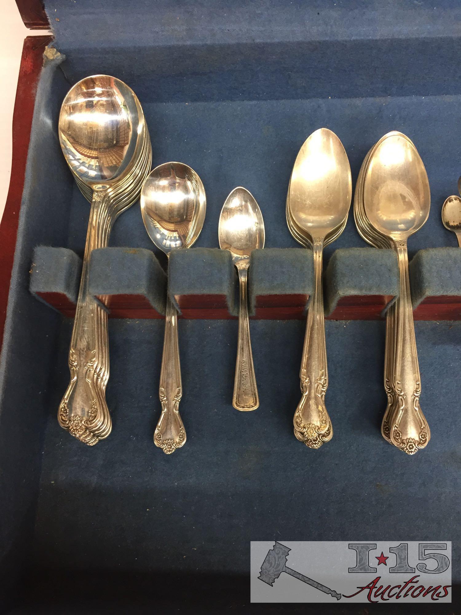 Rogers & Bro reinforced plate silverware set