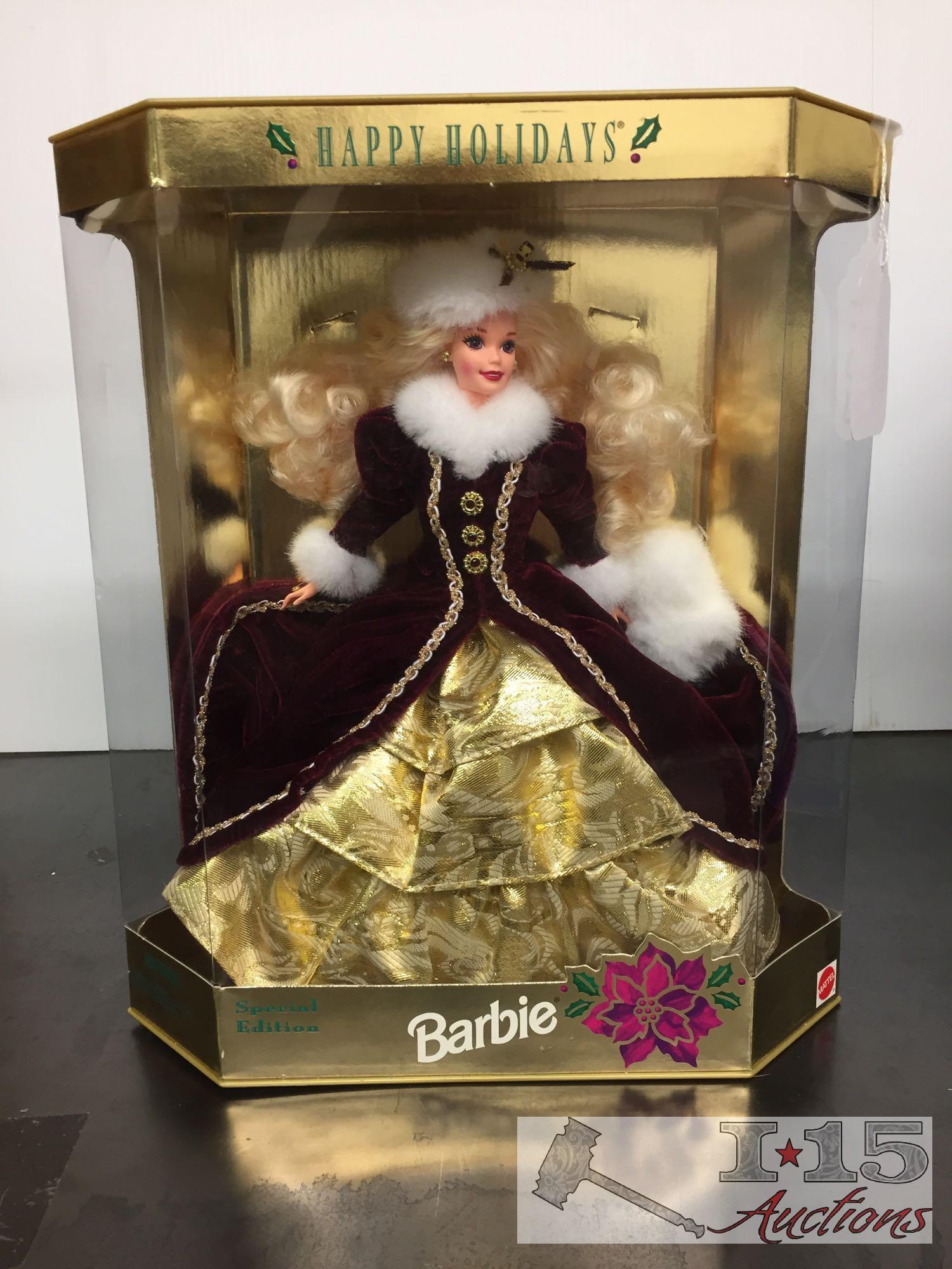 4 Collectible Barbies