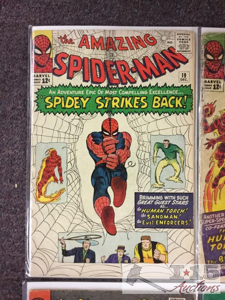1st Series Marvel.. The Amazing Spider-Man Approximately 50 Comic Books No. 19 to No. 68 Not
