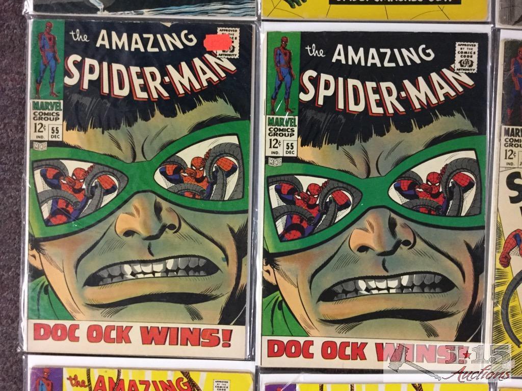 1st Series Marvel.. The Amazing Spider-Man Approximately 50 Comic Books No. 19 to No. 68 Not