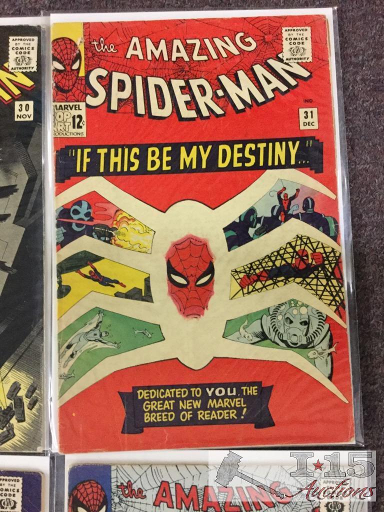 1st Series Marvel.. The Amazing Spider-Man Approximately 50 Comic Books No. 19 to No. 68 Not