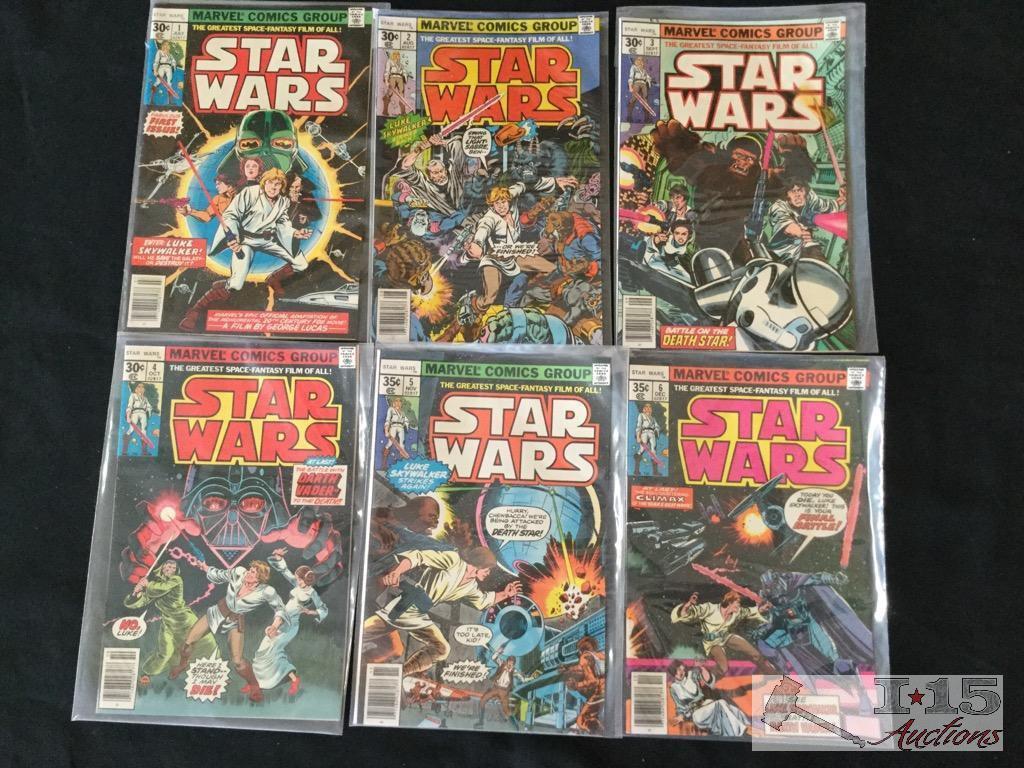 Marvel Star Wars Comic Books, Issues No. 1-6 Consecutive