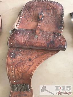Leather Saddle Bags and Hobbles