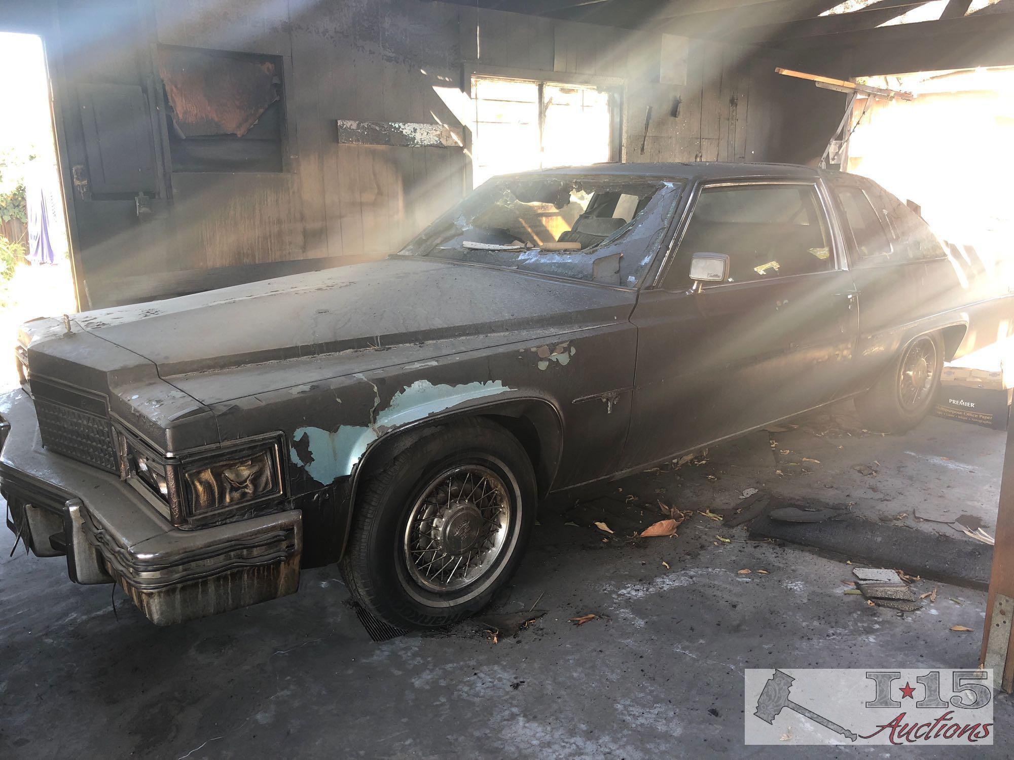 1979 Cadillac Coupe de Ville with fire damage NEW PHOTOS