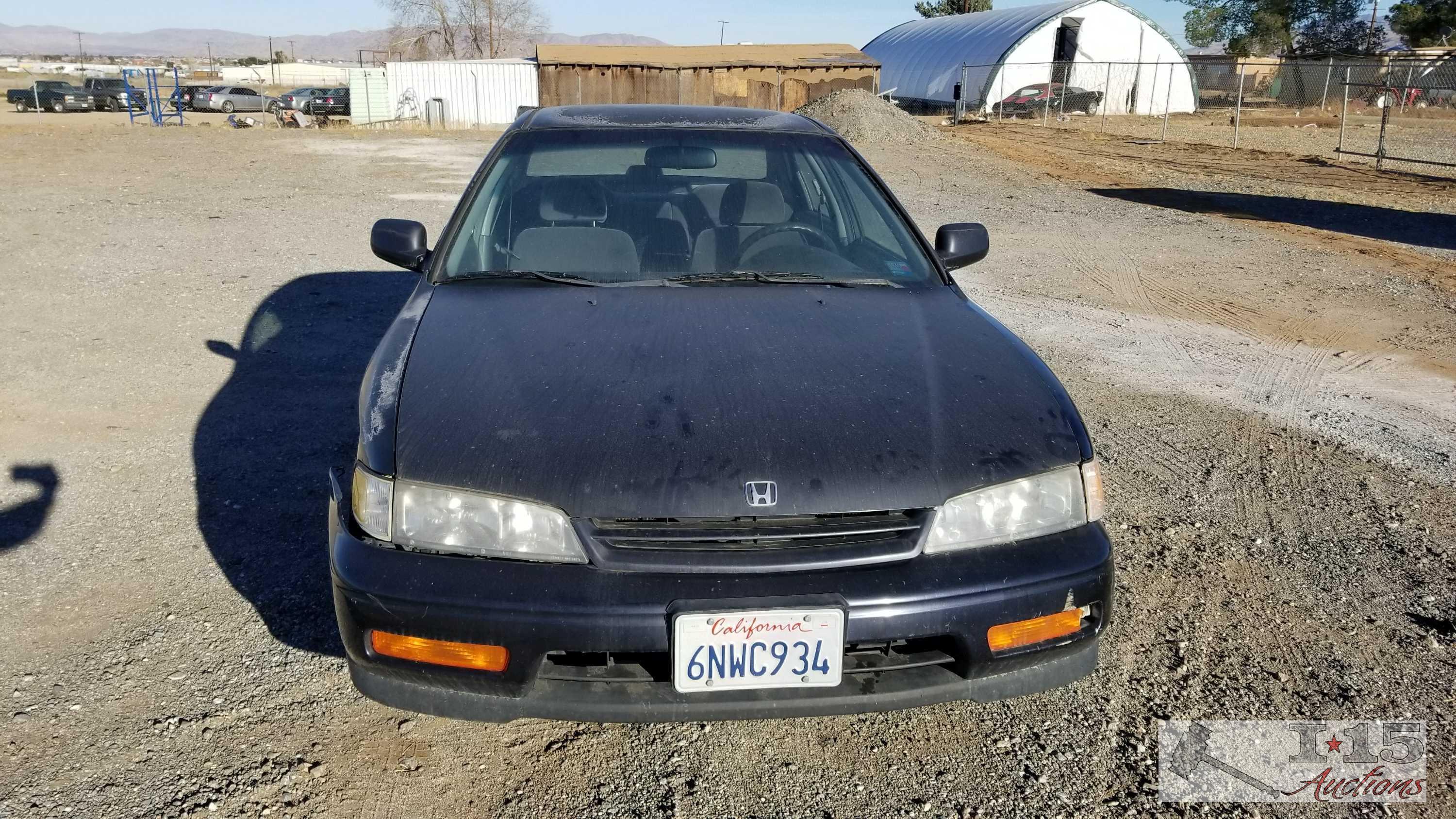 1994 Honda Accord LX Black Current smog