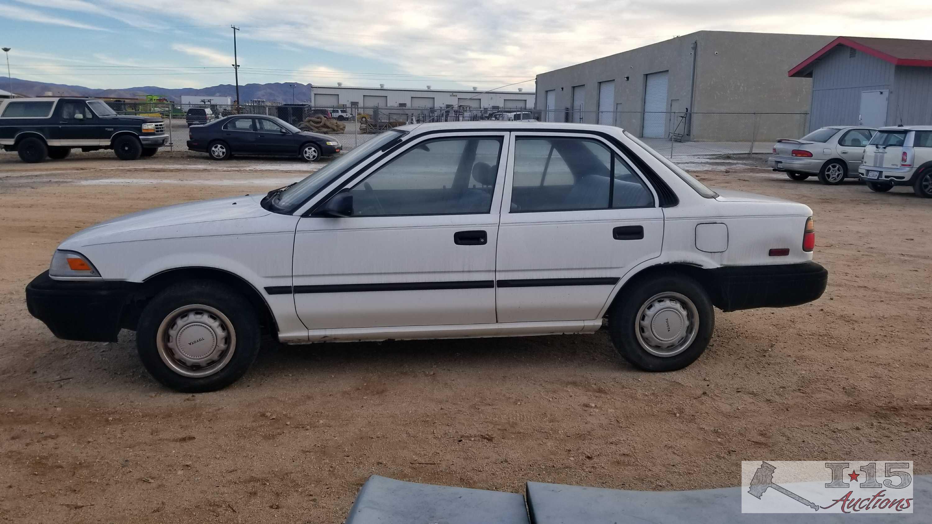 1988 Toyota Corolla DLX White VERY LOW MILES Current Smog