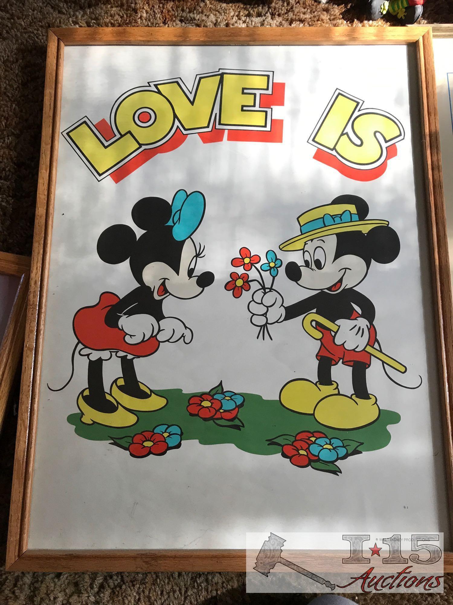 Misc. Clown Decor And Disney Prints