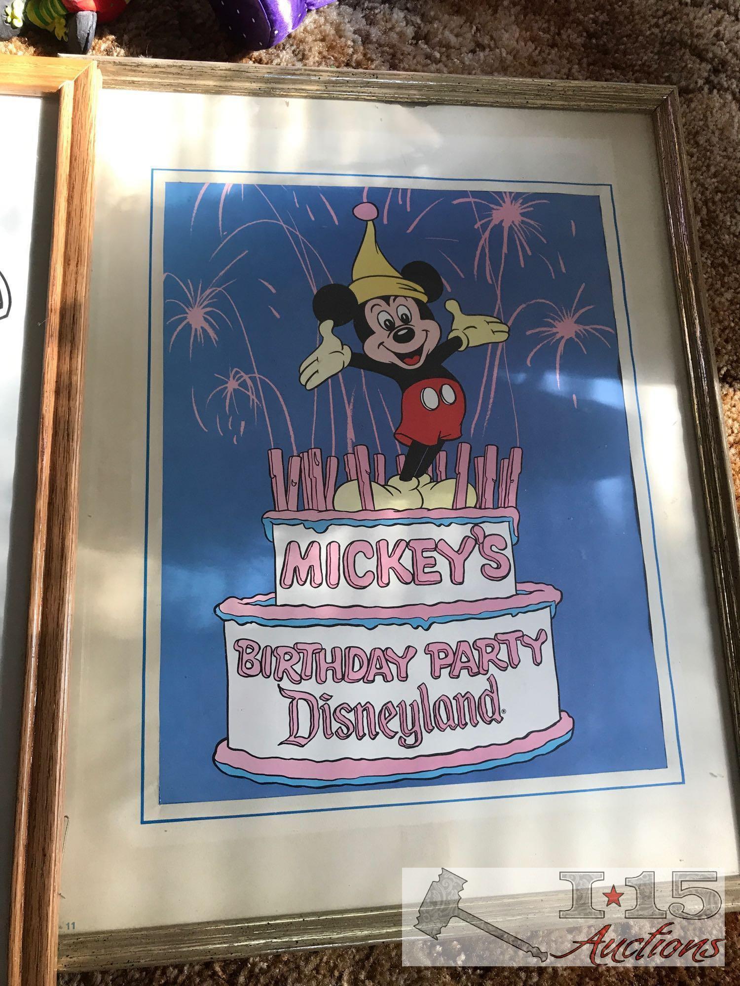 Misc. Clown Decor And Disney Prints