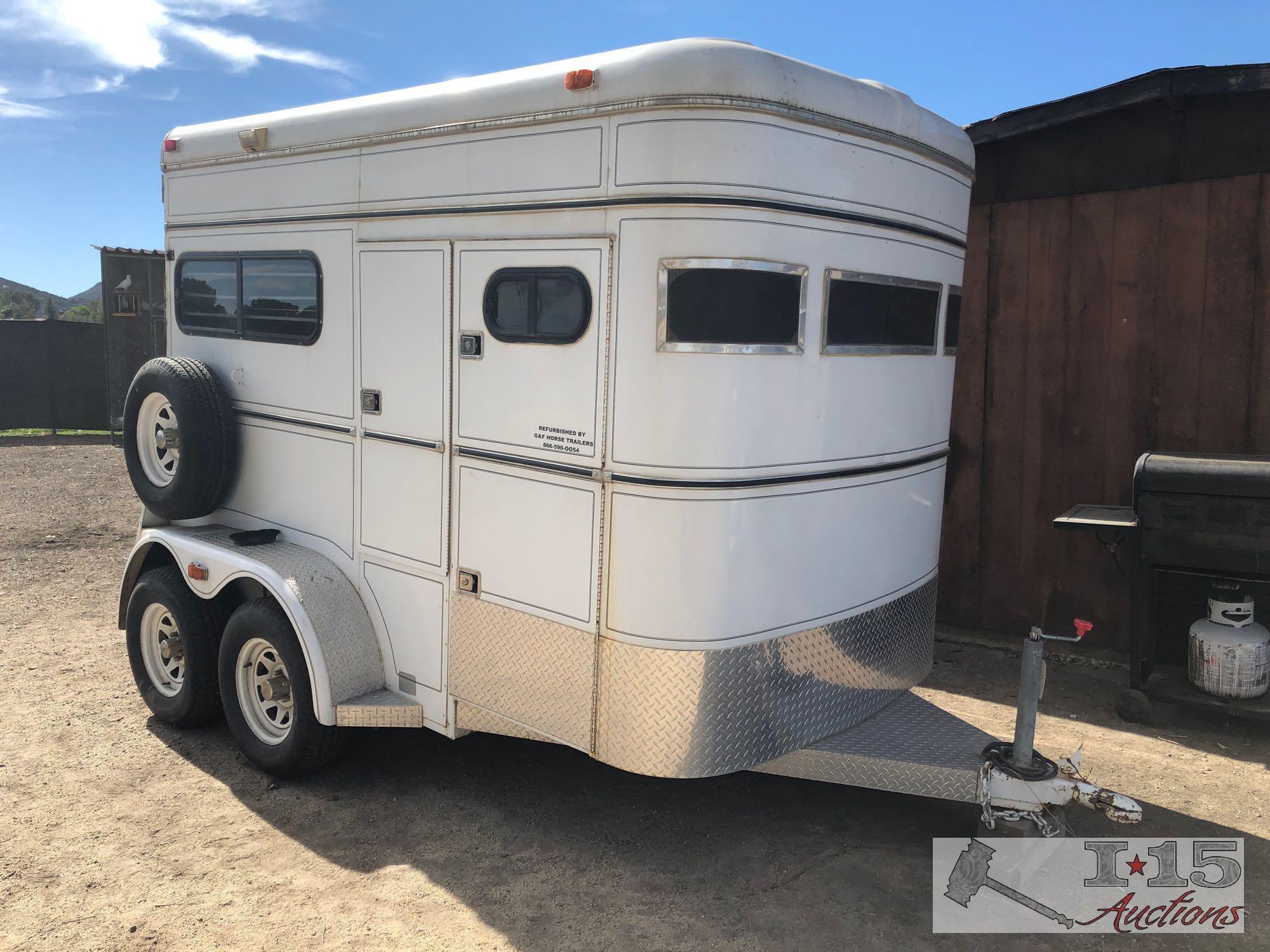 2 horse Circle J trailer