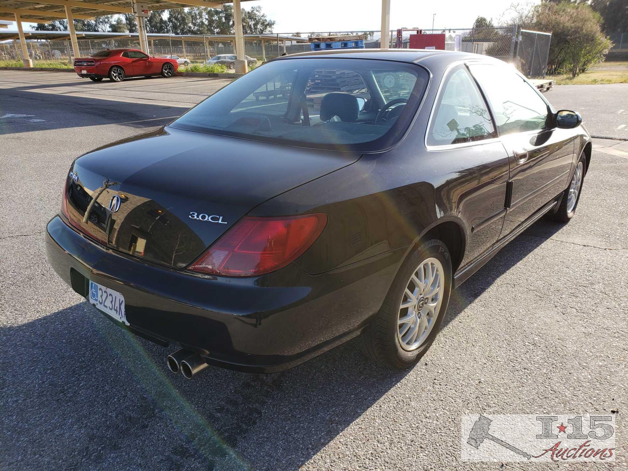 1999 Acura CL Black with Current Smog, ONLY 79,XXX MILES!!