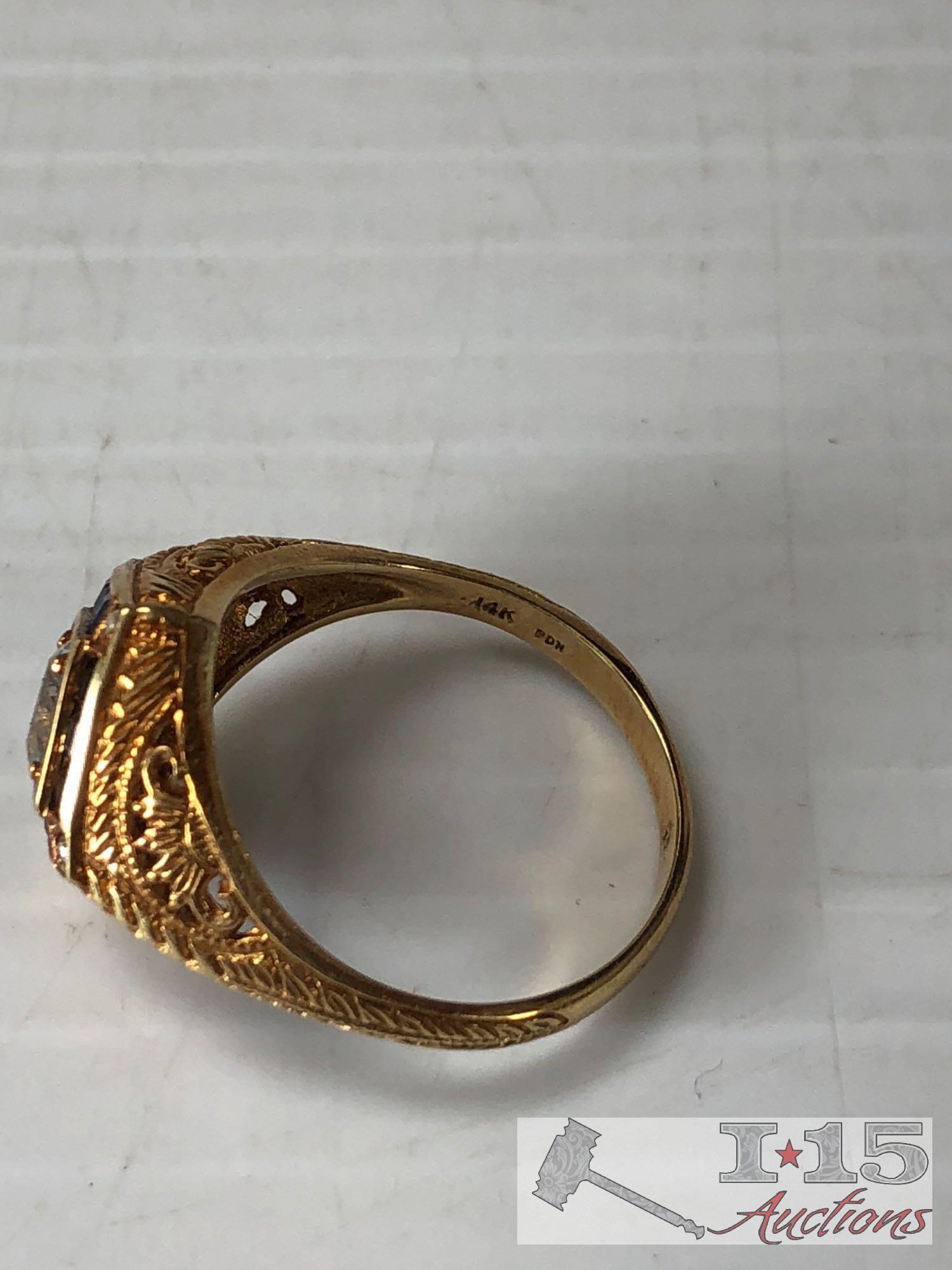 Three 14k Gold Rings