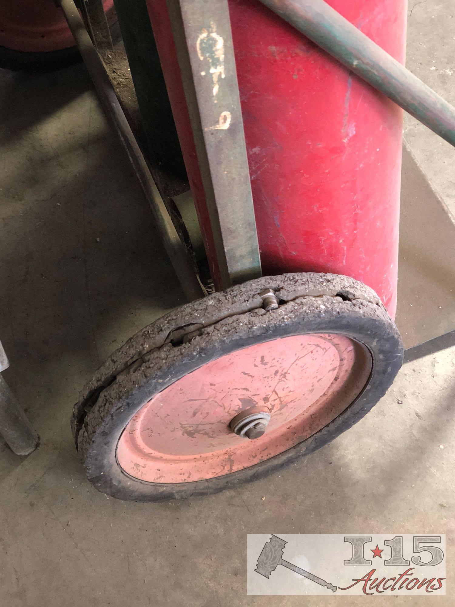 Acetylene Tank and Oxygen Tank with Dolly