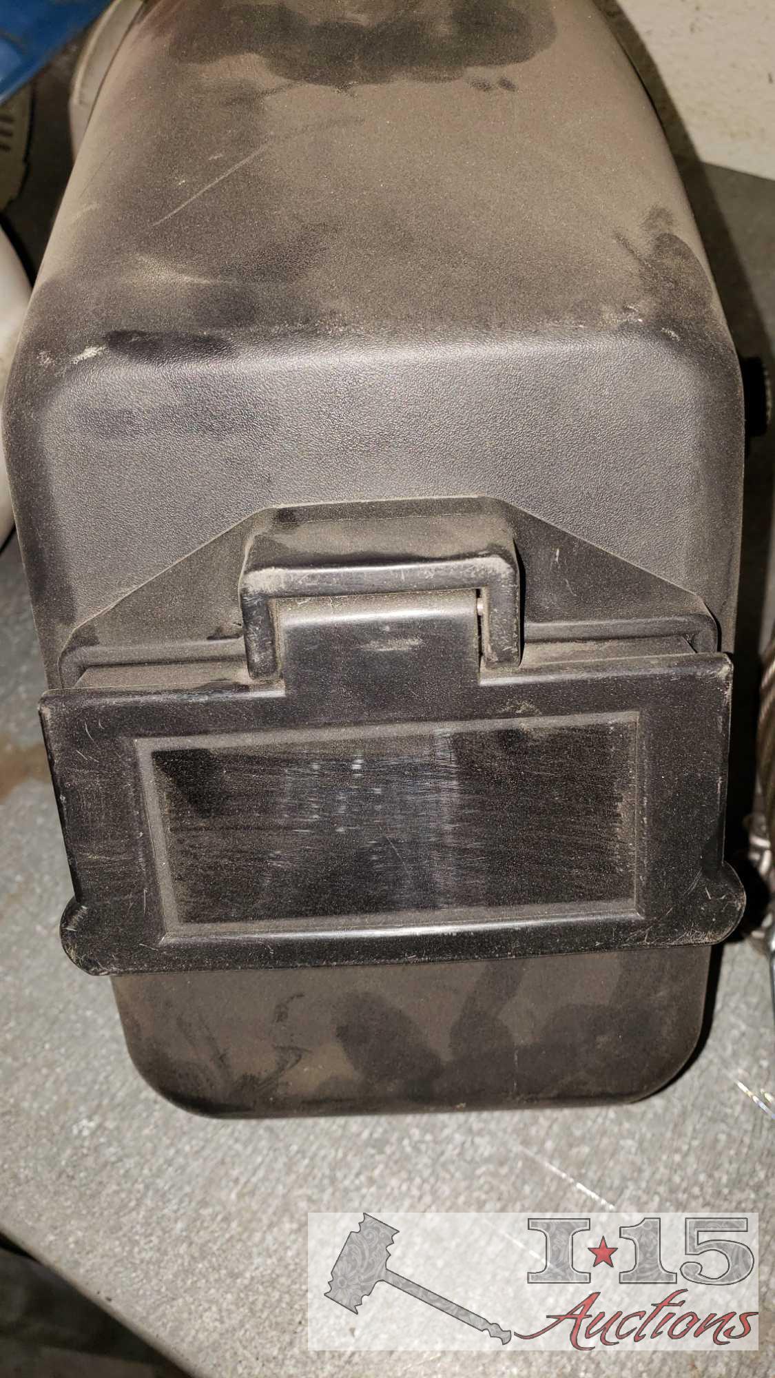 3 Welding Helmets and 4 Hard Hats