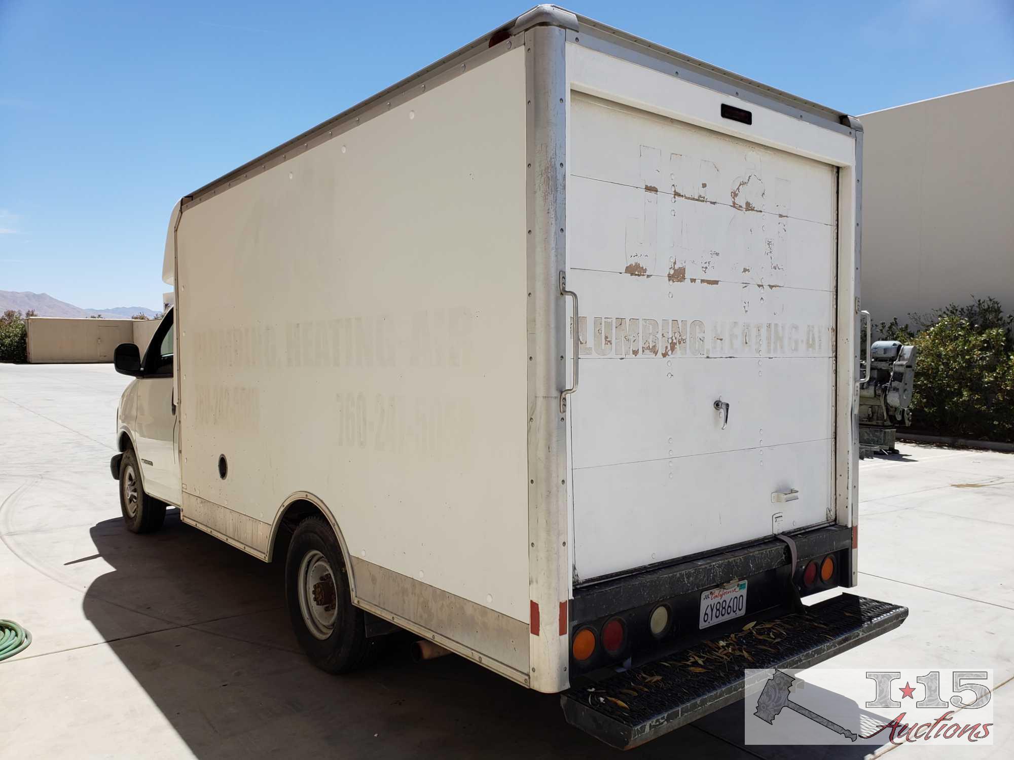 2002 GMC 3500 Box Van With ice cold A/C (current smog)