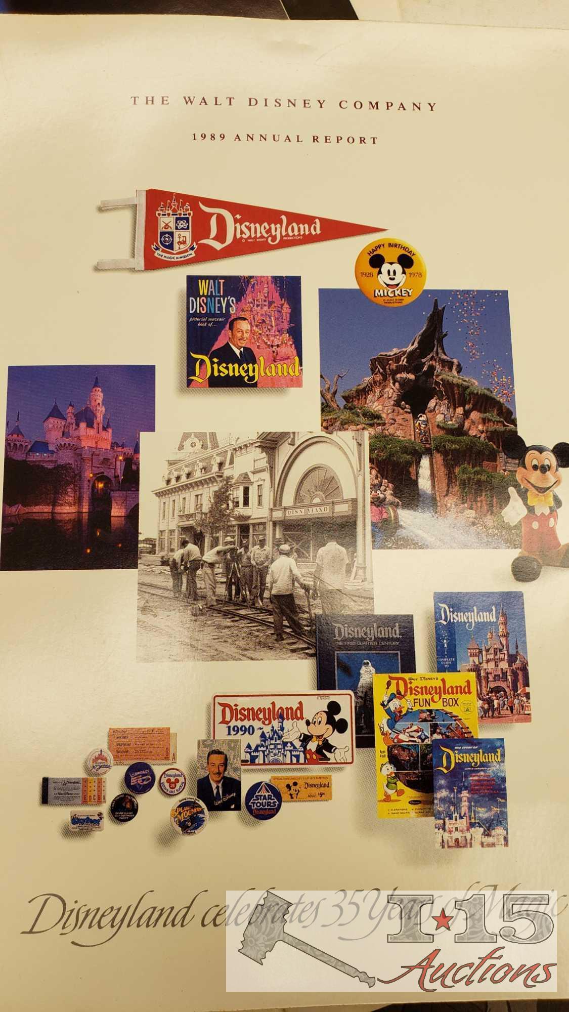 Disneyland Magazine's, Annual Reports and other Memorabilia