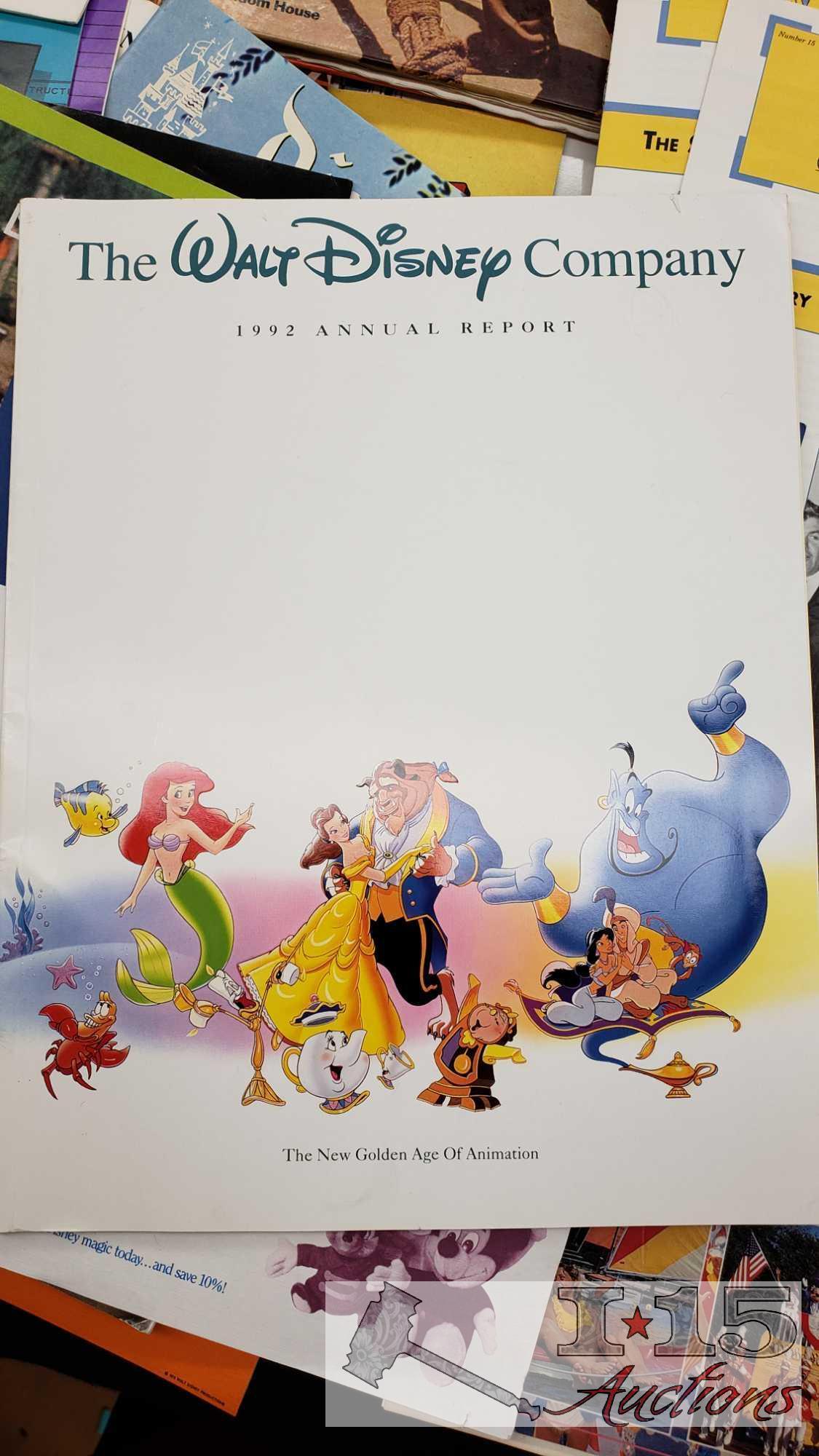 Disneyland Magazine's, Annual Reports and other Memorabilia