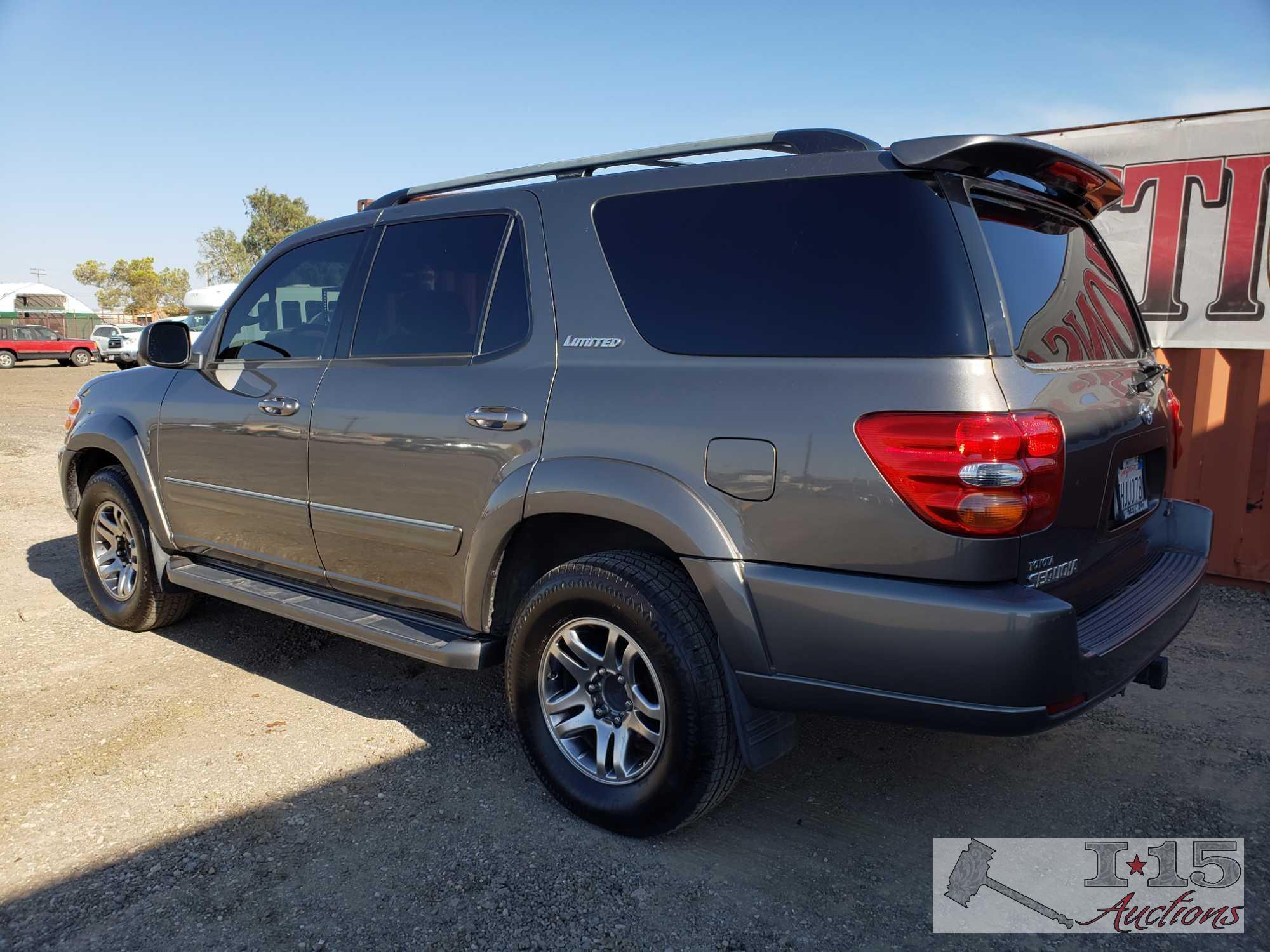 2004 Toyota Sequoia Limited iForce V8, Current Smog!