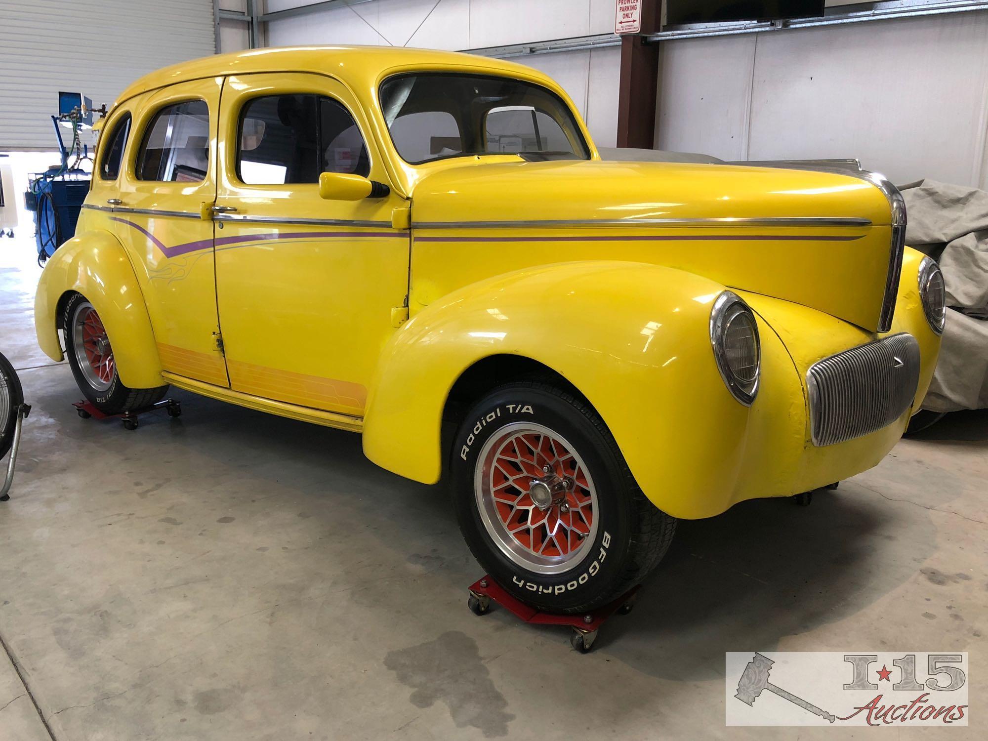 1942 Willy?s Americar 4 door, Original All Steel Body! Rolling Chassis! Please See All Photos!