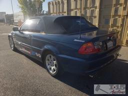 2001 BMW 325ci Convertible Blue. Please See Video! Current Smog!!