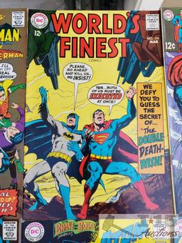 22 DC Comic Books, Worlds Finest, The Brave and Bold, and Detective Comics