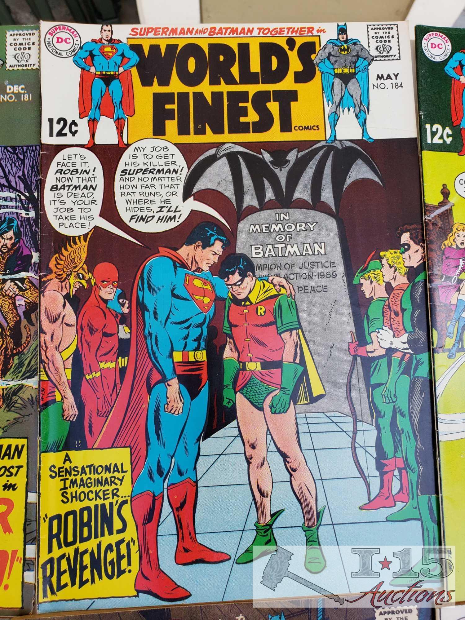 22 DC Comic Books, Worlds Finest, The Brave and Bold, and Detective Comics