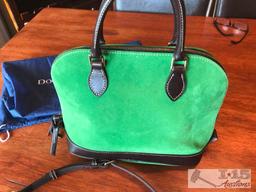 Dooney & Bourke Leather Green Purse with dust bag