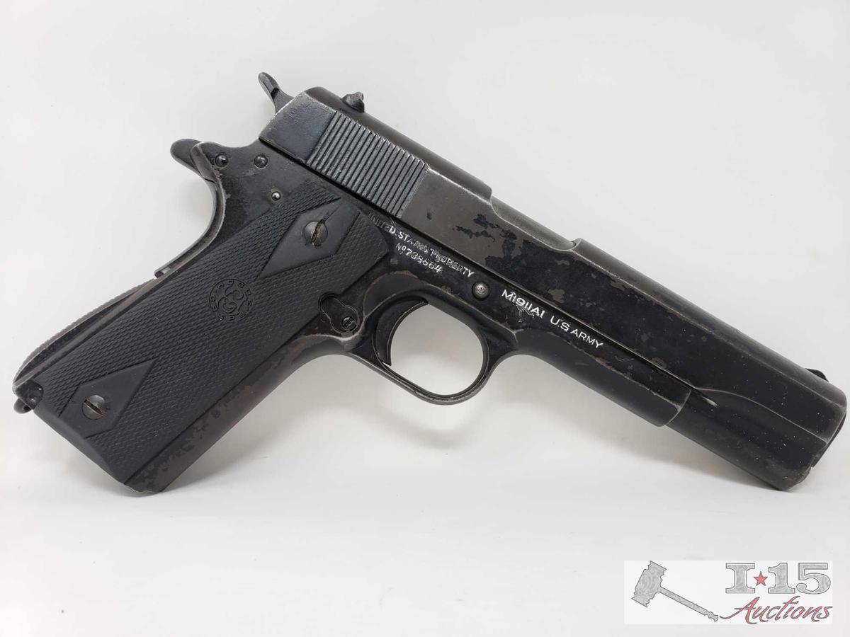 Colt US Army 1911 A1 .45 Cal, No Magazine