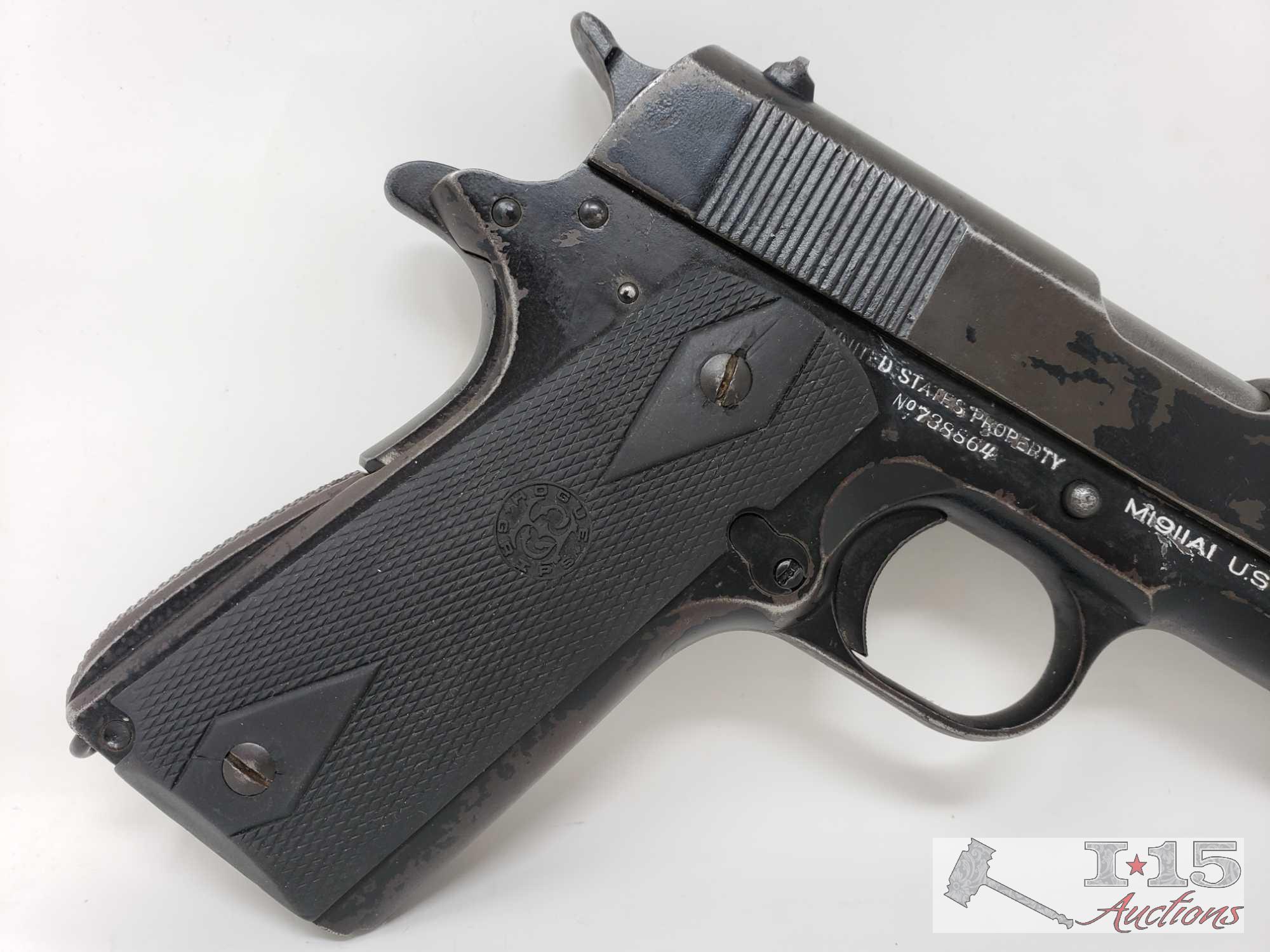 Colt US Army 1911 A1 .45 Cal, No Magazine