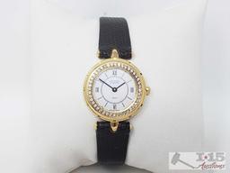 Ladies Van Cleef & Aprels 18k Gold Watch with Accent Diamonds - Appraised Value $4,500