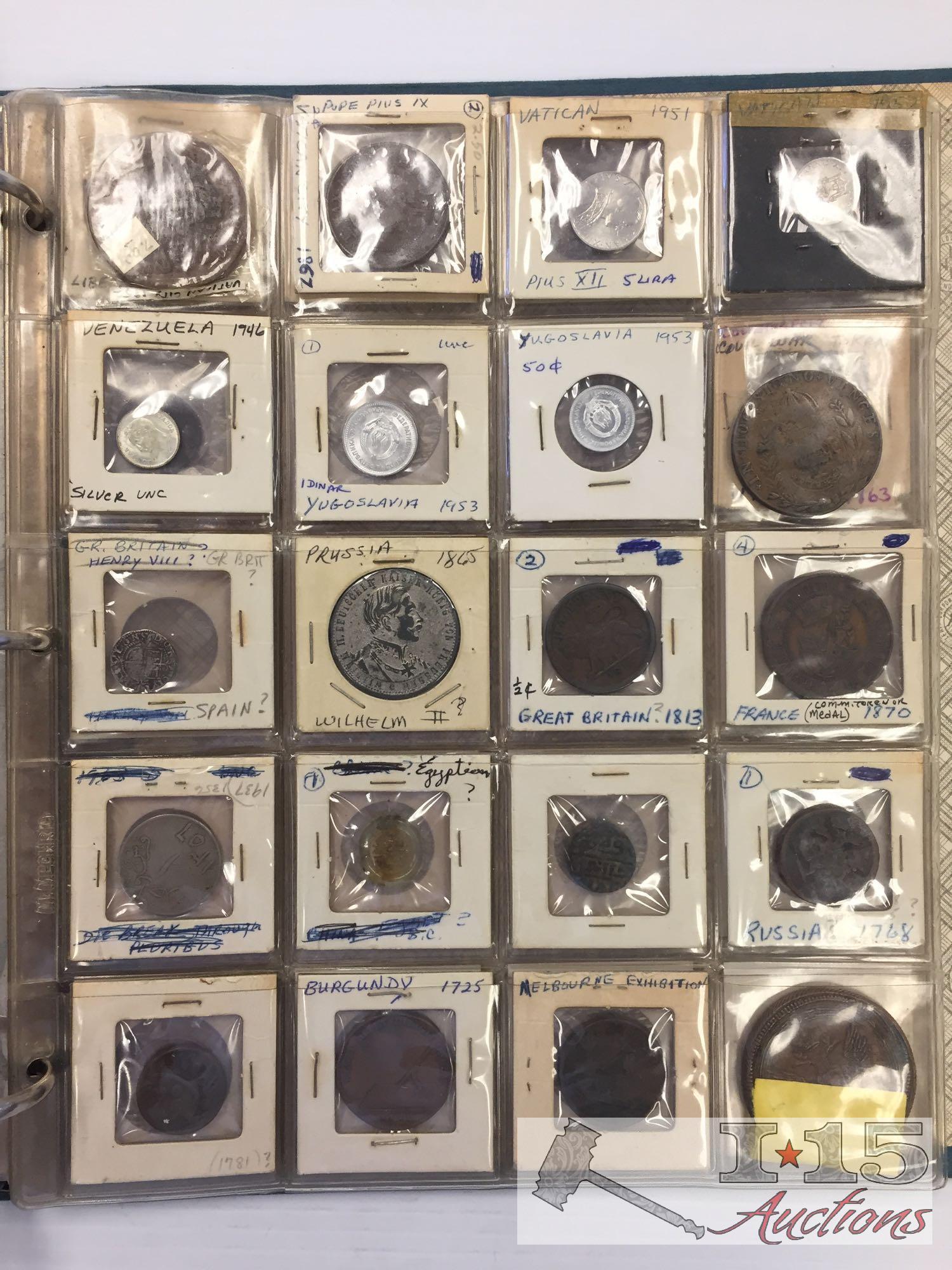 Over 300 Collector Foreign Coins! From Ancient Coins all the Way to the 1950's!