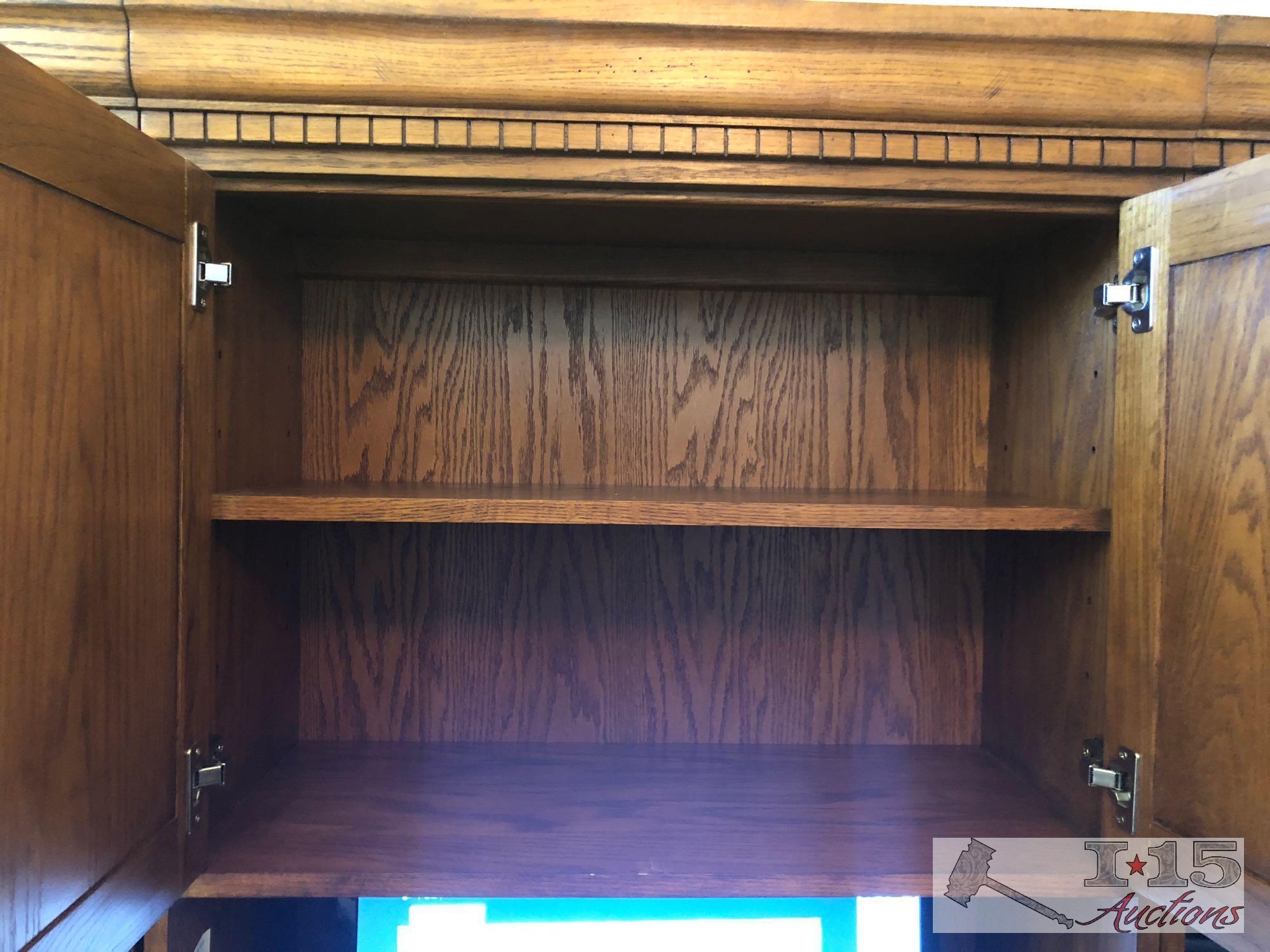 File Cabinet, Computer Desk, Bookshelf and Chair