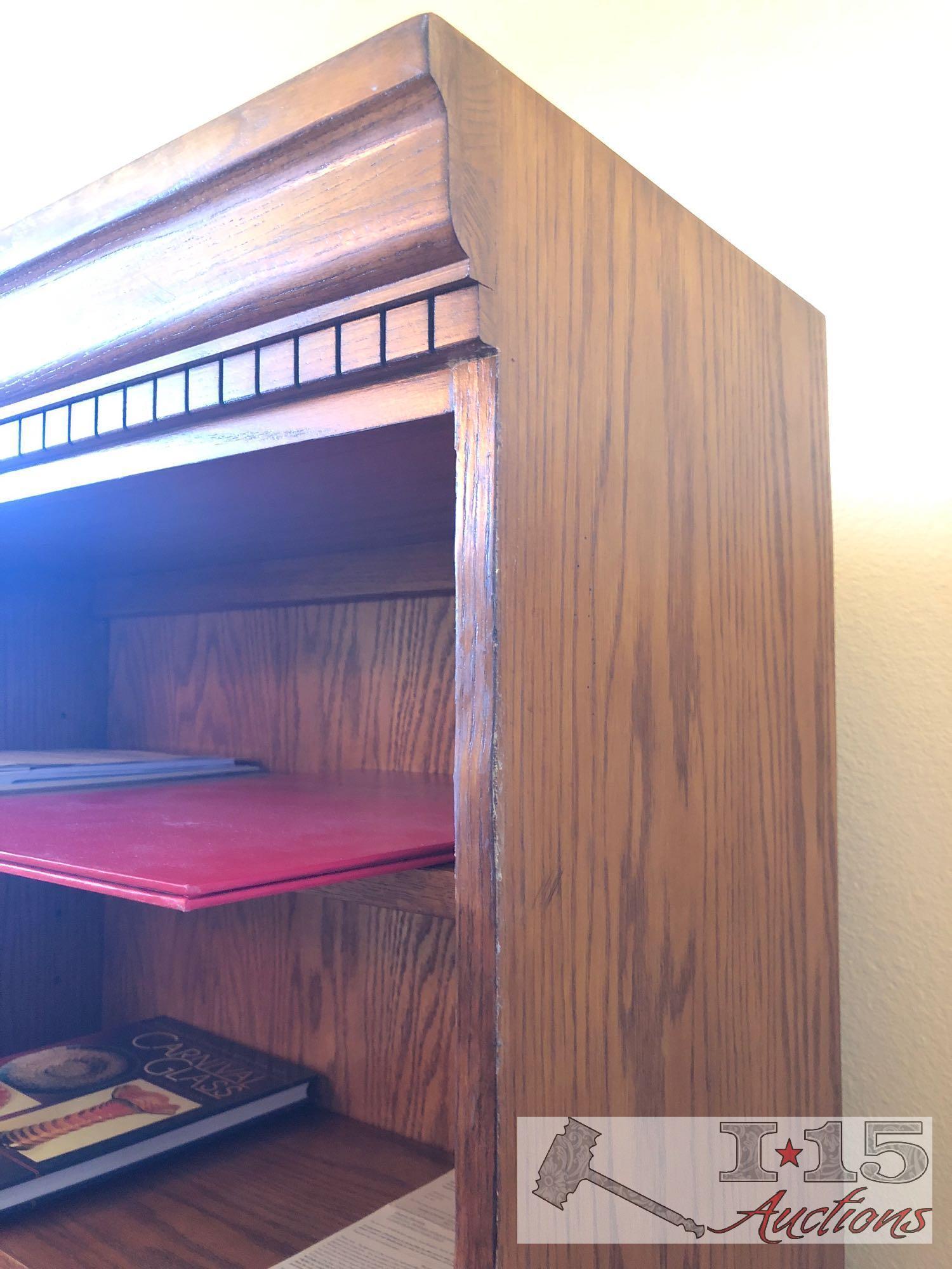 File Cabinet, Computer Desk, Bookshelf and Chair