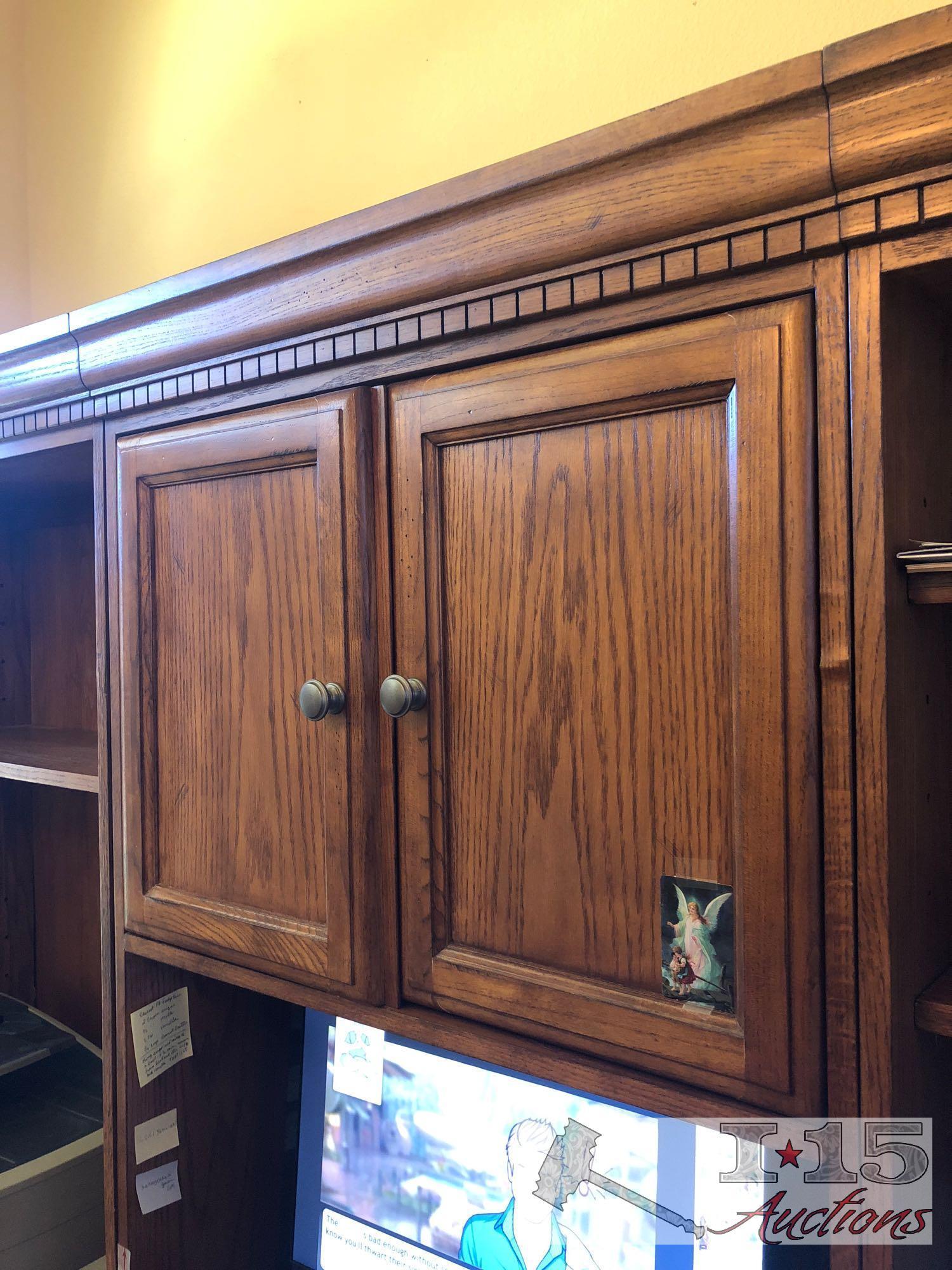 File Cabinet, Computer Desk, Bookshelf and Chair